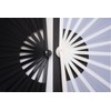 HONSHEN 2 Pack ABS Large Rave Clack Folding Hand Fan/Traditional