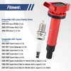 Pindex 4 Pack UF333 Ignition Coils and Iridium Spark Plug