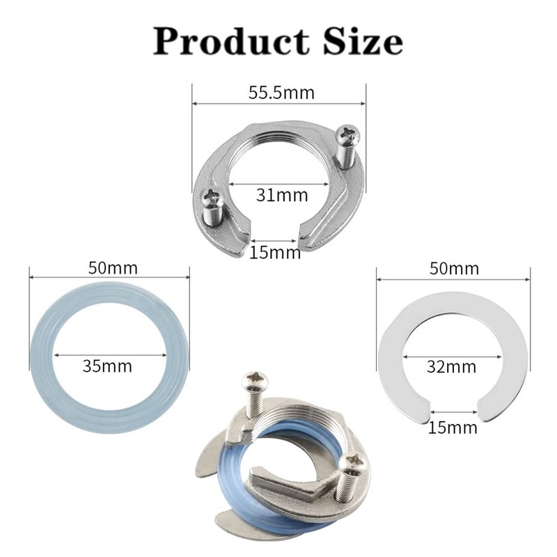FZLANQ 1 PCS Faucet Fixing Nut Kit Durable Tap Fixing