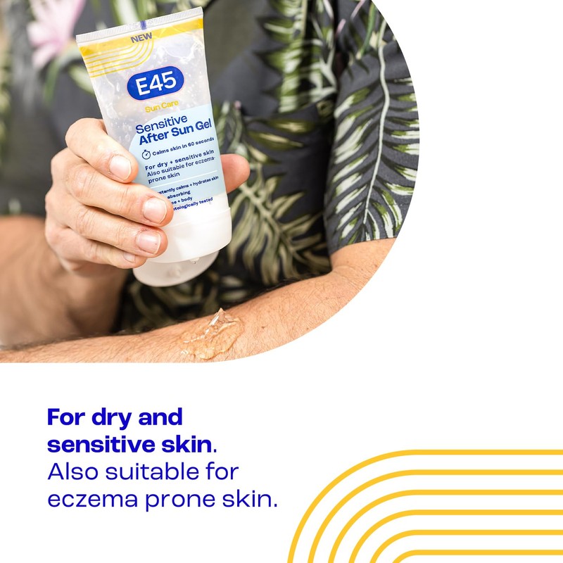 E45 Cooling Sensitive After Sun Gel for Face and Body