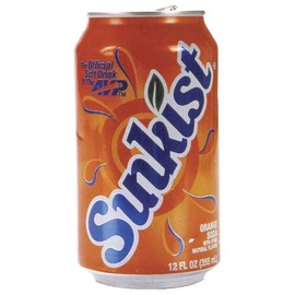 7-UP Sunkist Orange Soda Soft Drink, 12-Ounce (Pack of 24)