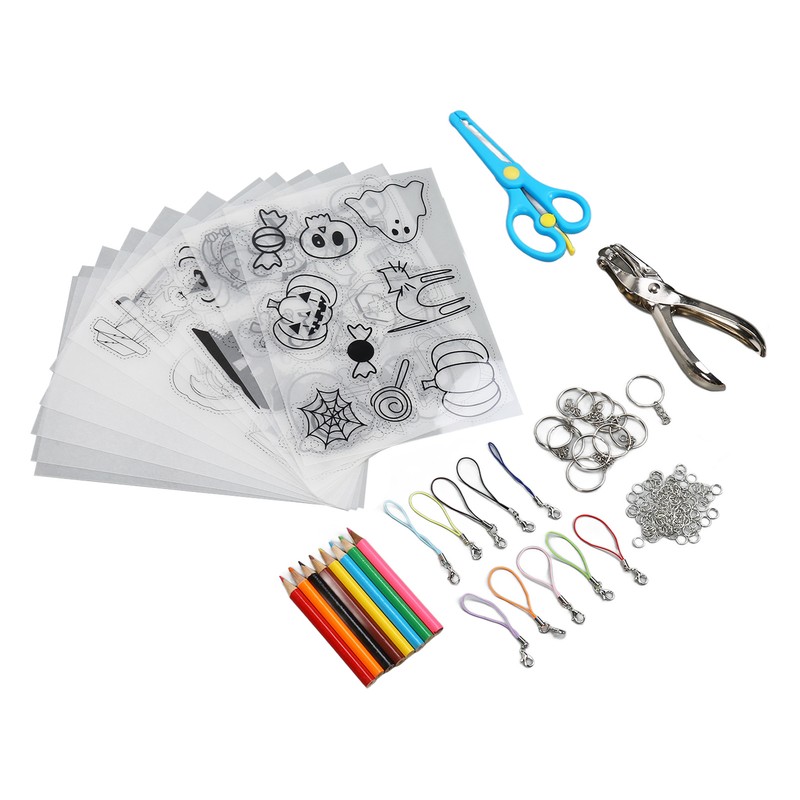 Heat Shrink Plastic Sheet Kit Multipurpose DIY Shrink Art Kit