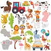 WALPLUS Gel Clings Removable Reusable for Kids Toddlers Classroom Nursery