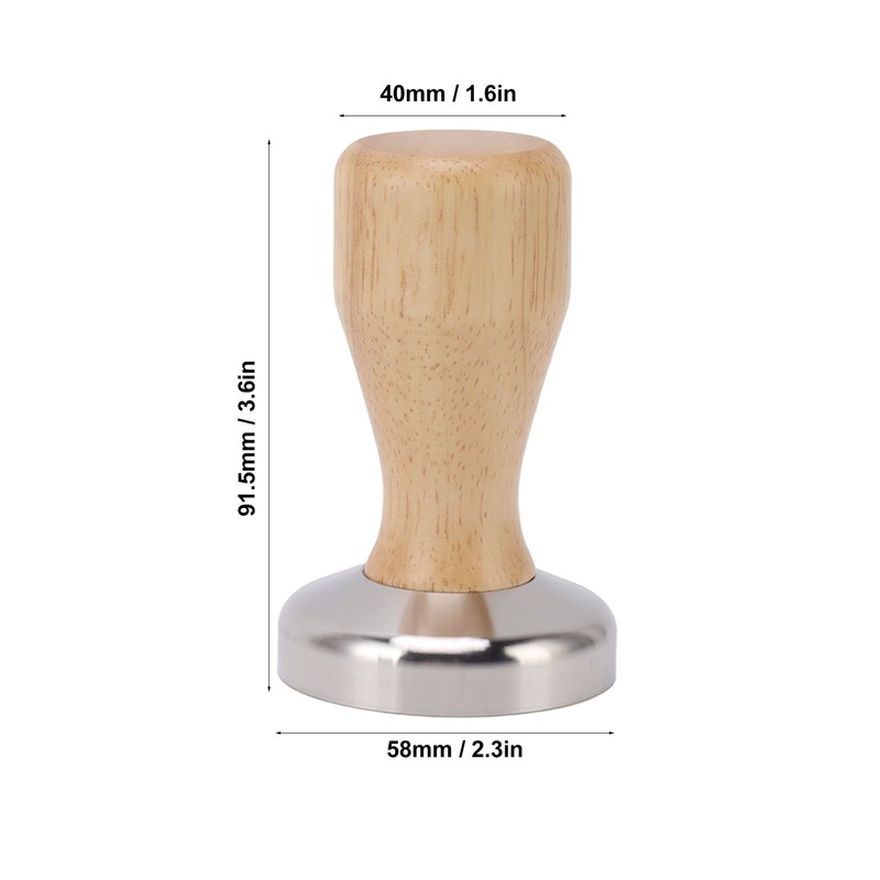 Coffee Tamper 304 Stainless Steel Base Coffee Powder Bean Press