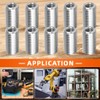 WeddHuis Threaded Sleeve 10 Pieces Stainless Steel Self-Tapping Thread Insert