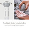 Travel Bottles 4 in 1 Travel Dispenser Refillable Cosmetic Container