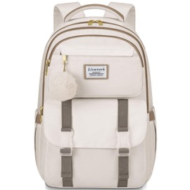 FIUAIE School Backpack for Teen Girls Backpacks: 15.6 inch Cute College Bookbag for Women Laptop Back Pack Stylish Teens Book Bag Spacious Middle High School Bag for Students Casual Travel Backpack