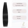 28 Inch Tape in Hair Extensions 10 Pcs 50g Seamless