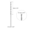uxcell Solid Carbide Drill Bits, 1.2mm C2/K20 Tungsten Carbide Jobber