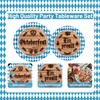 161 Oktoberfest Party Supplies Dinnerware Set - Bavarian German Design