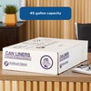 Trash Bag 45 gal. Gray LLDPE 1.1 mil 38 X