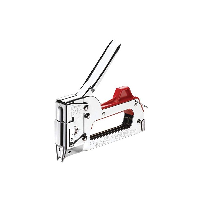 Arrow T2025 2-In-1 Staple Gun and Wire Tacker for Upholstery,