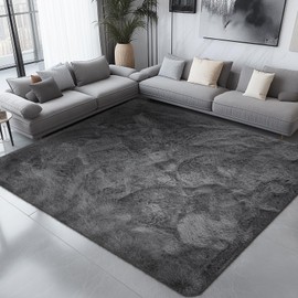 8x10 Area Rugs for Bedroom, Fluffy Rugs for Living Room, Large Area Rug Shag Shaggy Carpet Soft Plush Furry Bedside Rug, Machine Washable Area Rugs for Kids Girls Boys Home Decor Anti Slip