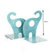 Binnan 1 Pair Cartoon Elephant Bookends, Cute Decorative Bookends for