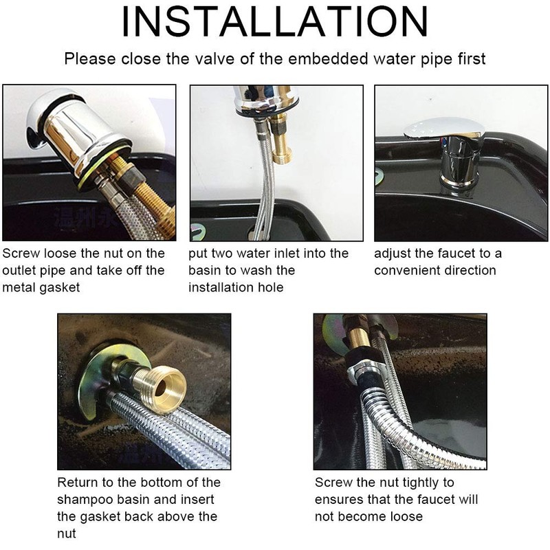 Shampoo Bowl Faucet, Salon Shampoo Bowl Faucet and Sprayer Hose