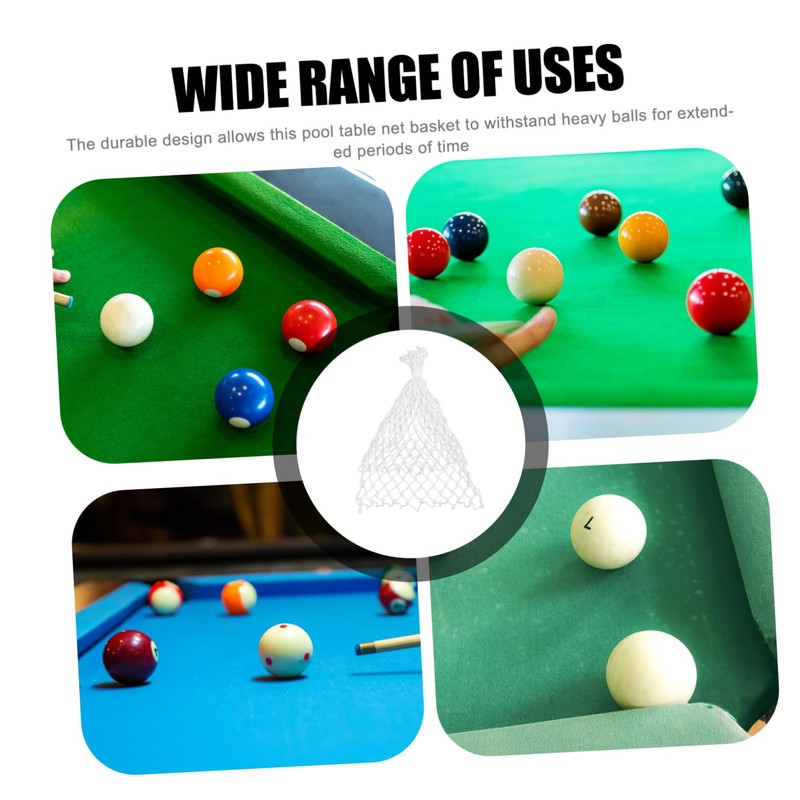 BIUDECO 6Pcs Billiard Drop Ball Basket for Pool Table Durable