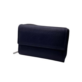 Velluci Pelle Genuine Leather Ladies Purse, Women's RFID Wallet, Ladies' Purse (Navy Blue)