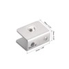 sourcing map Glass Shelf Brackets Stainless Steel Clamp Clip Holder