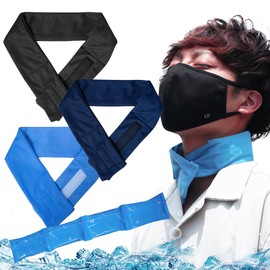 Mamoru-kun Neck Cooler with Ice Pack, Heatstroke Prevention, Easy to Clean, For Children and Women, Towel, 2024, Summer, Heat Stroke, Cold Insulation, Heat Stroke Prevention, Outdoors, Mountain