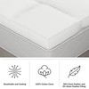 Bluestone Extra Thick Mattress Topper, King Size, White