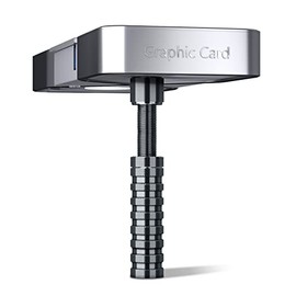 Graphics Card GPU Support Bracket, Adjustable Height GPU Sag Bracket with Magnet and Non-Slip Sheet, GPU Brace for Prevent Universal VGA Graphics Card Sag, Black