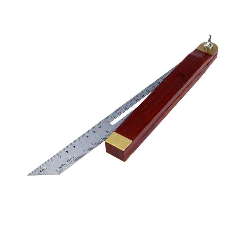Antrader 12" T-Shaped Inclined Sliding Angle Ruler,Multiple Angle Adjustable Gauge
