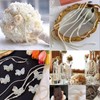 ZUJIACUN 33ft / 10m Long Christmas Bead Wreath Artificial Pearl
