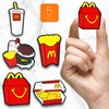 Zanerolan Fast Food Shoe Decoration Charms for Clog, Hamburger French