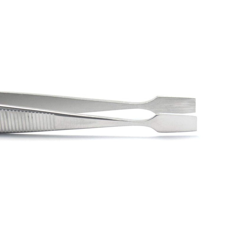 Ketama® Stamp tweezers – wide, flat tip – stainless steel