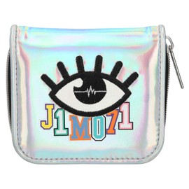 Depesche 10500 Lisa and Lena Wallet with Zip and Press Stud, Holo Silver, Multicoloured J1MO71