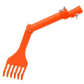 Zalizr Small Gutter Rake, Portable Gutter Cleaning Tool for Leaves and Debris, Multi-Purpose Hand Rake for Gutters, Roofs, and Hard-to-Reach Areas (No Pole)