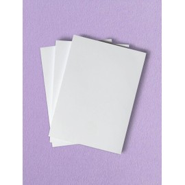 A5 Notepads - Three Pack - Quality 90gsm Plain Paper - Ideal Everyday Jotter Pads - 100 Pages/50 Sheets with Strong Backing Board
