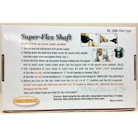 Kuang Lung KL 288 Super Flex Shaft - 3/32" Shank OR 1/8" Shank- Pick Your Tool - Purple- 1/8" Shank- KL 288