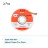 sourcing map Solder Wick Braid No-Clean Desoldering Wick Braid 0.12