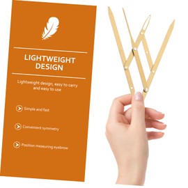 Healeved 3 Pcs Ratio Eyebrow Ruler Stainless Steel Essential Measuring Tool for Brows