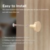CVIUYO 6 Pcs 30mm Round Cabinet Knobs, Gold Drawer Knobs,