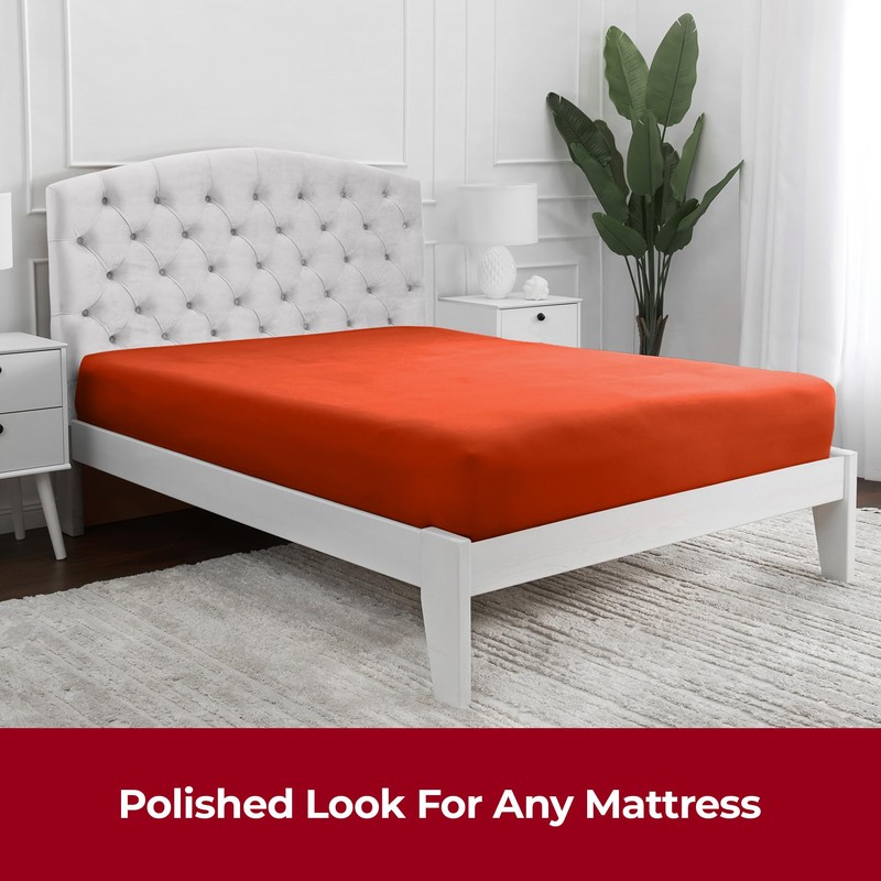 Mellanni Double Fitted Sheet - All Around Elastic - 30