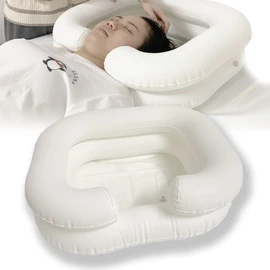 Inflatable Shampoo Basin - Portable Hair Washing for Disabled Elderly Bed Easy, Bedridden, Pregnancy or Post-Surgical Patient