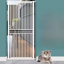 A. SF 애견울타리 방묘문 캣도어 고양이 도어 반려동물 베란다 [Q. 키 170c 자동] Pet Fence Dog Gate Cat Door Cat Doorway Pet Veranda [Q. Height 170cm Automatic]
