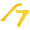 Fafeicy 2 Piece Safety Push Stick, Yellow 2-in-1 Wood Saw