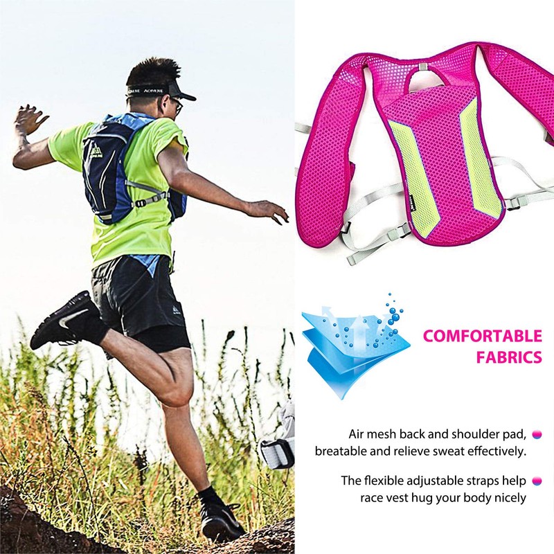 HINATAA Hydration Pack Backpack,5.5L Running Hydration Vest Marathon Running Vest