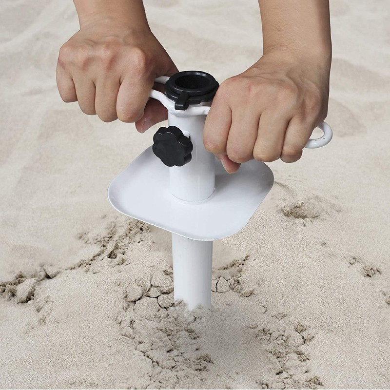 AMMSUN Beach Umbrella Sand Anchor Metal Heavy Duty Outdoor Umbrellas