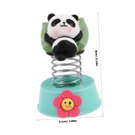 GANAZONO Cute Panda Bobblehead Car Accessories Durable Dashboard Decoration for Car Interior Home Office Unique Spring Shaking Swinging Design Whimsical Panda Charm