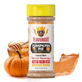 The Original Pumpkin Pie Spice Topper Seasoning Mix by Flavor God - Premium All Natural & Healthy Spice Blend for Donuts & Smoothies - Kosher, Low Sodium, Dairy-Free, Vegan & Keto Friendly - Great Flavor Spices and Seasoning Gift
