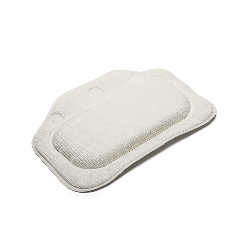 Croydex Bath Pillow, White (BG2070-22), Non-Slip Bath Pillow, 21 x
