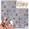 2 Sheets Nail Stickers for Nail Art, Spring Summer 5D