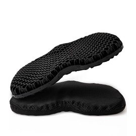 Cexovo Gel Cushion Seat Cushion Bedsore Seat Cushion with Non-Slip Fabric Cover Seat Cushion Orthopaedic Seat Cushion Office Chair Gel Cushion Orthopaedic Upgraded for Office Chair, Kitchen Chair,