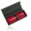 Pierre Cardin CHRISTOPHE Twist Ballpoint Pen Chrome Black with Laser