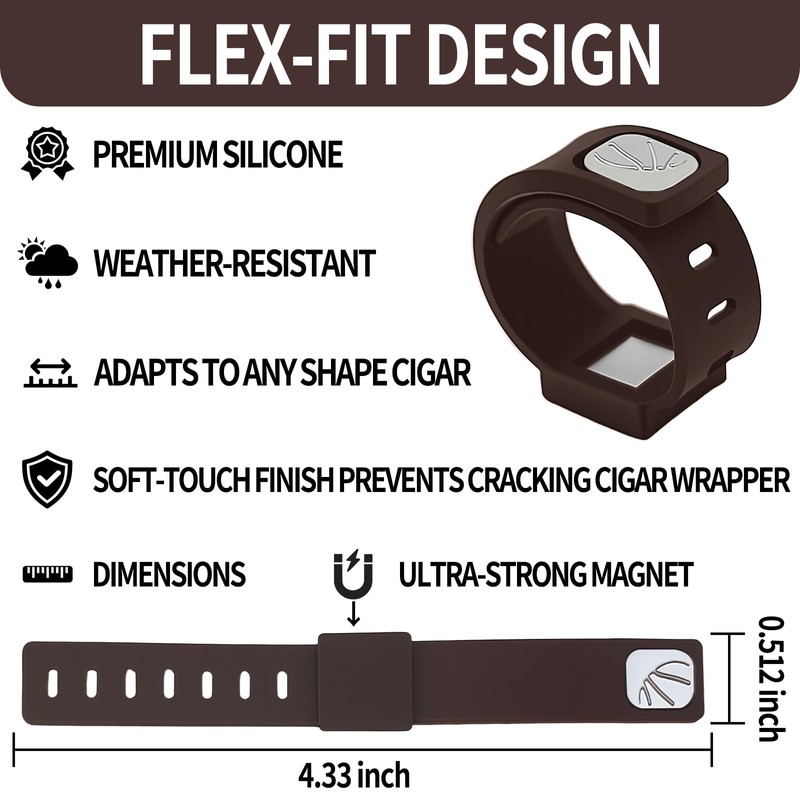 DEEDRR 4PCS Adjustable Magnetic Cigar Holder for Golf Carts &