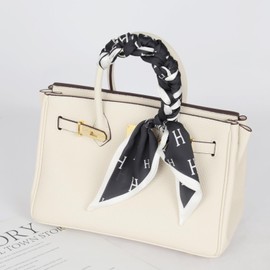 Relang Satin Scarf Mulberry Silk Printed Head Wrap Hair Band 7"" x 59""